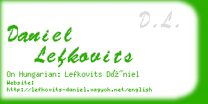 daniel lefkovits business card